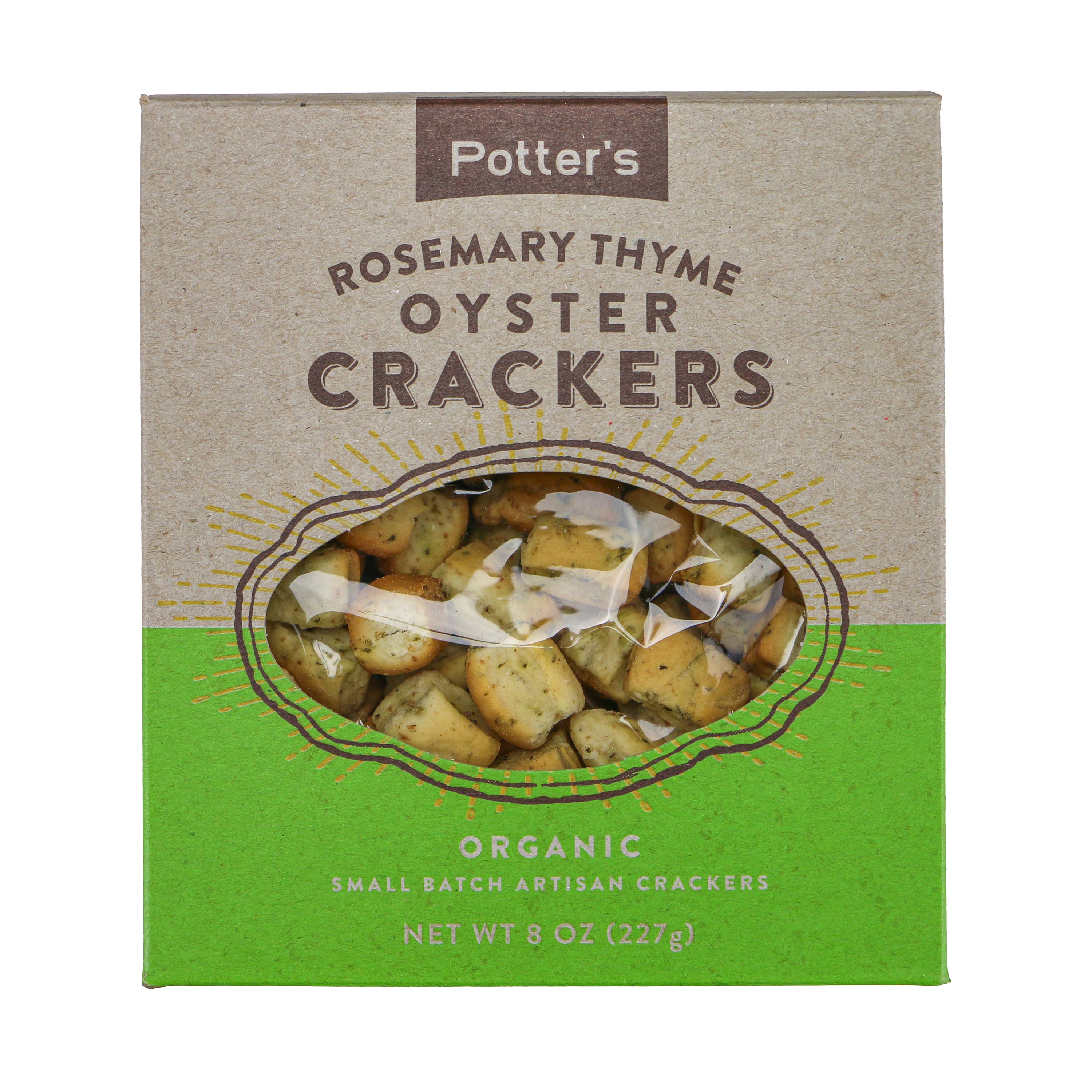 Potter’s Crackers – Engroshandel Kiks – Potter's Crackers Økologiske rosmarin timian østerskakere1