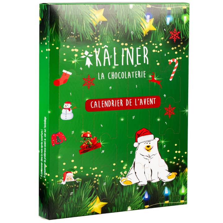 Advent calendar - organic chocolate Kâliner for wholesale by Kâliner