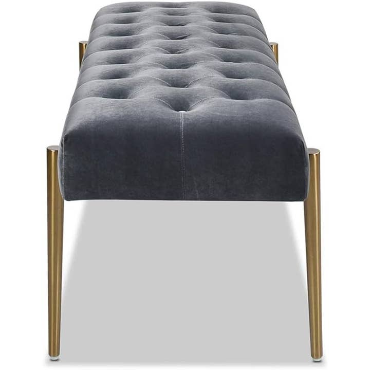Jennifer Taylor Home - Wholesale Bench - Aria Upholstered Gold Accent Bench