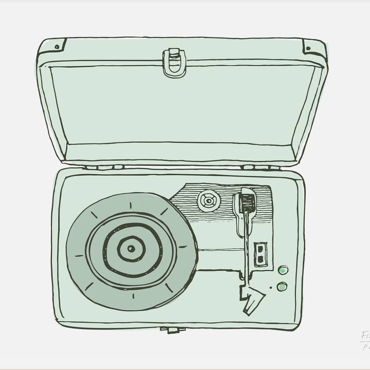 Statement Goods - Wholesale Art Print - Vintage Record Player - Musical Art Print0