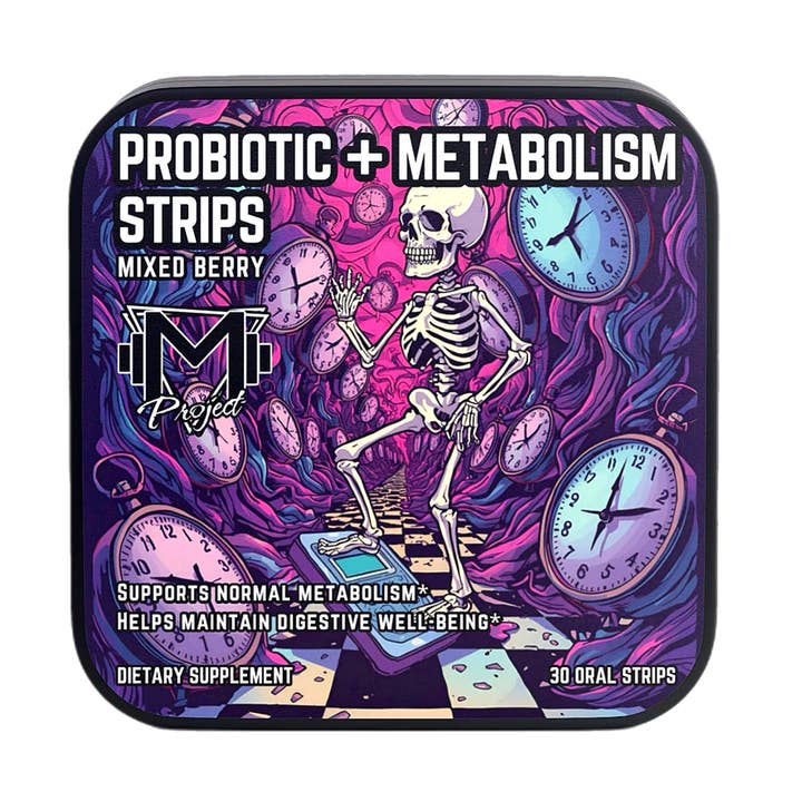 Probiotic + Metabolism Strips by Project M for wholesale by Mass Cast, LLC