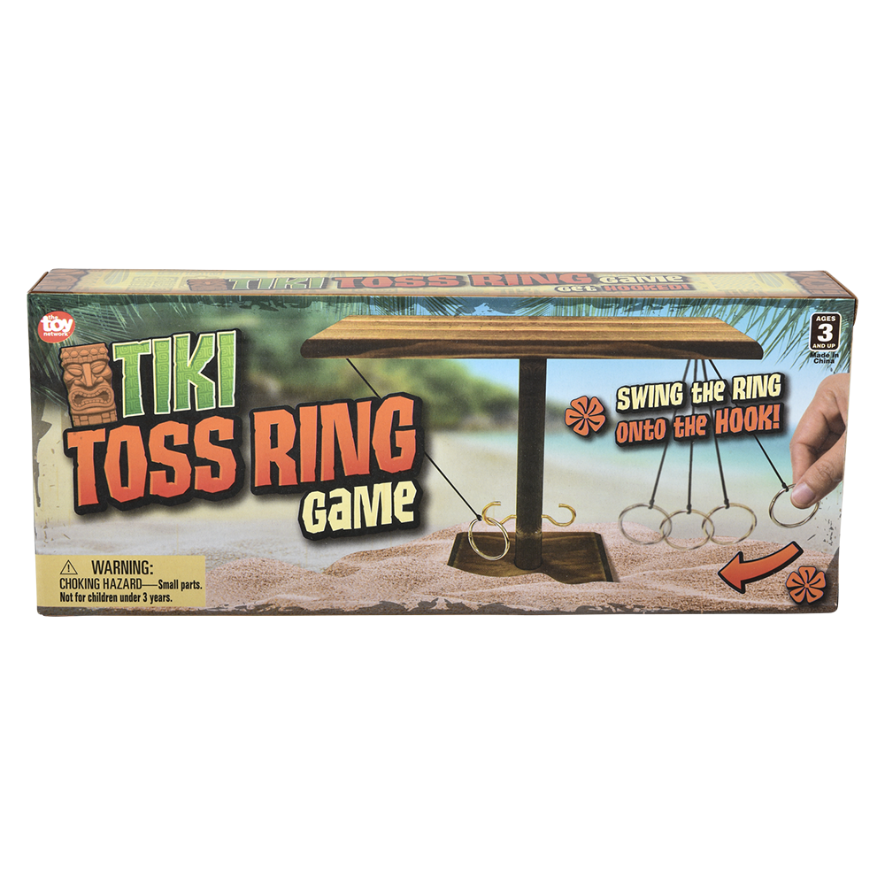 The Toy Network - Wholesale Board Game - (T) 10" TIKI TOSS WOODEN TABLETOP GAME3