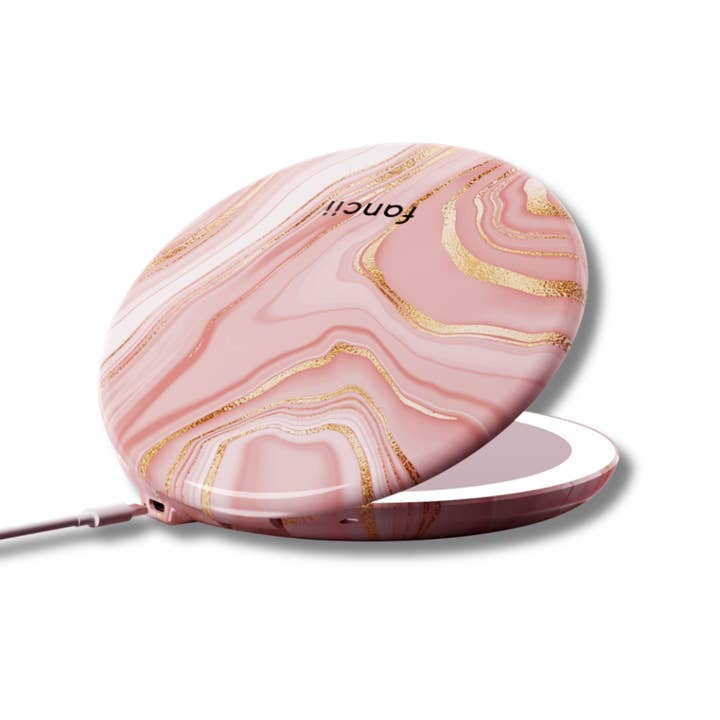 Fancii - Wholesale Compact Mirror - Taylor 5" Compact Mirror with LED Lights
