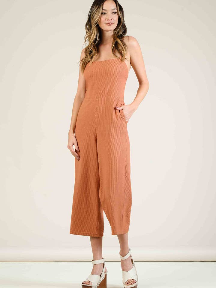 Lucca Couture - Venta al por mayor Peto - Mujer - MONO CULOTTE LCR4081-CATINIA | RAYA ÁMBAR