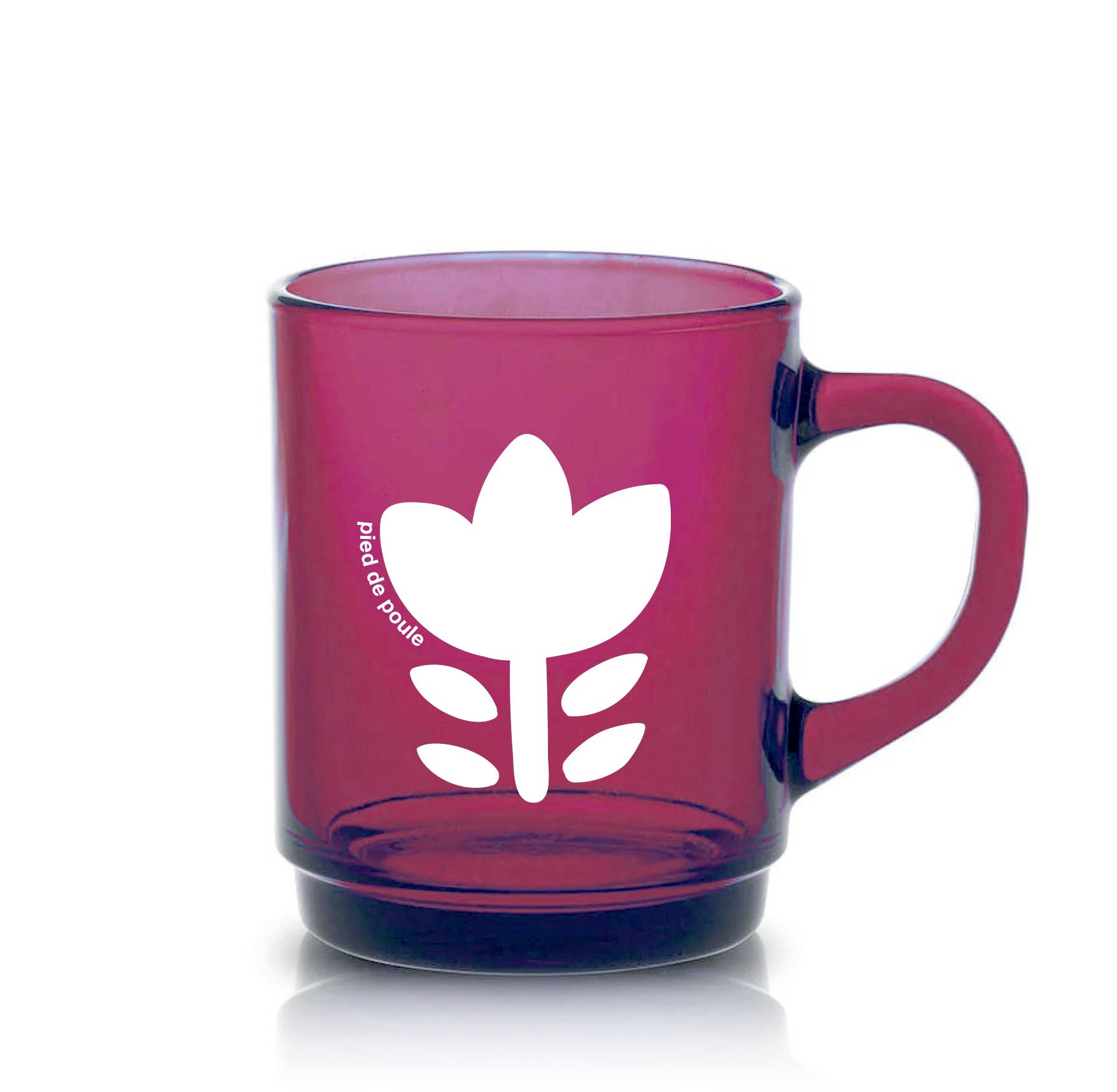 Pied De Poule - Wholesale Coffee Mug - Duralex mug - “RETRO” PLUM11