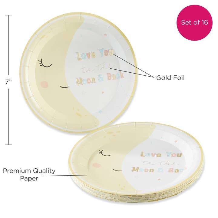 Kate Aspen – wholesale Disposable plate – Twinkle Twinkle 7 in. Premium Paper Plates (Set of 16)5