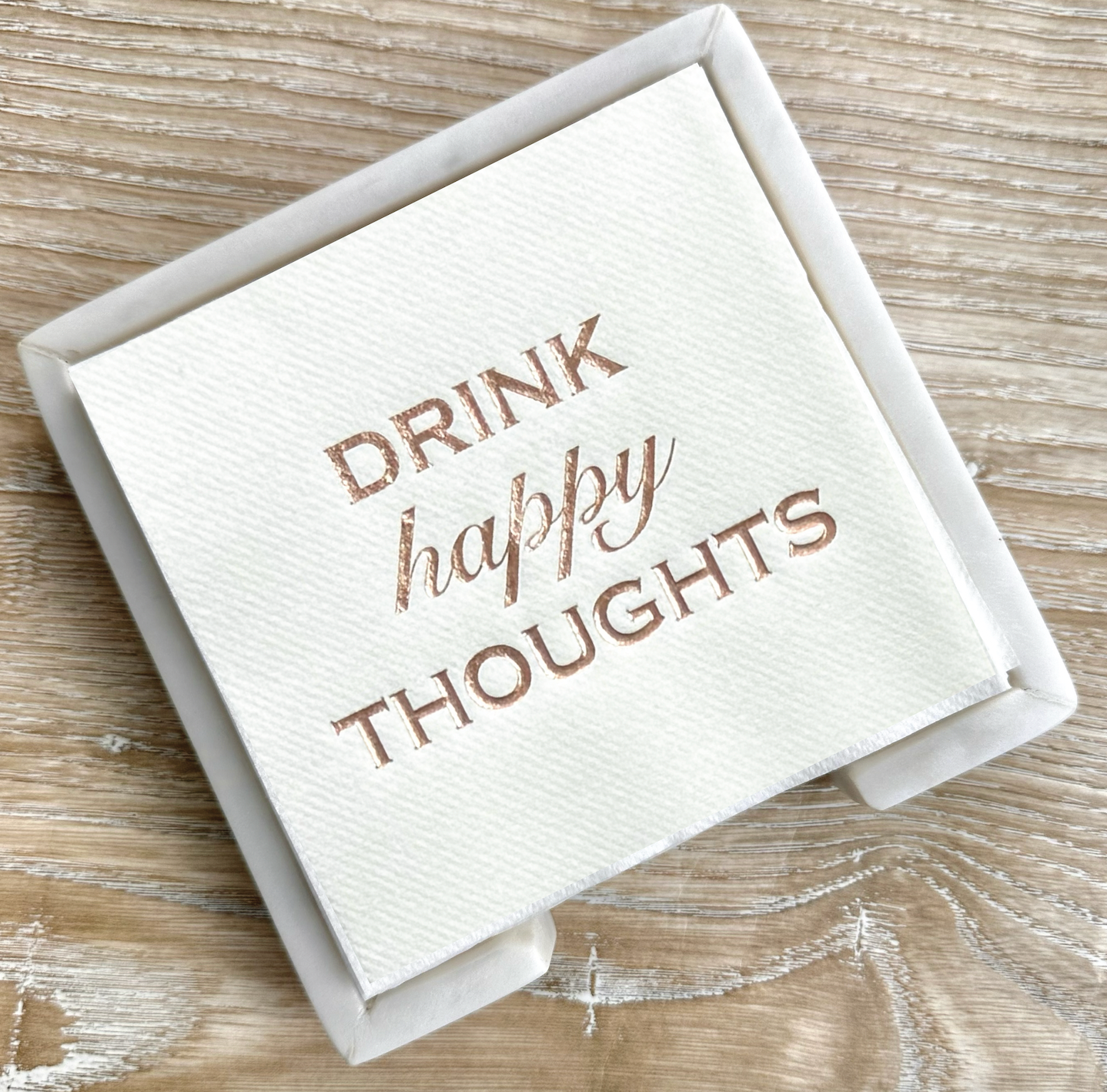 Lined Design – wholesale Engångsservett – Marmor cocktailservett värdinnesats1