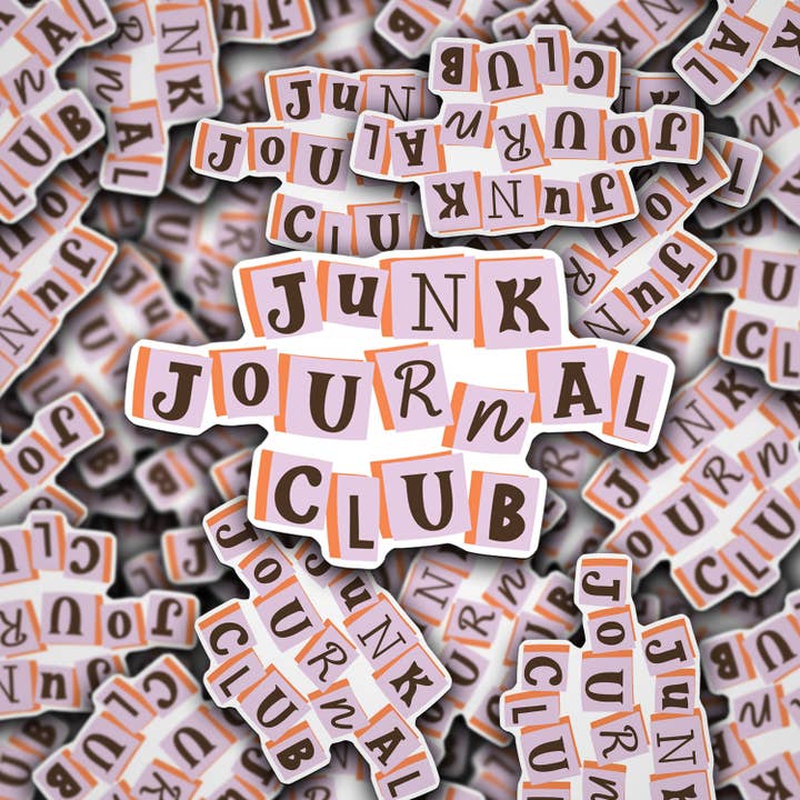 Vinyl Decal Junk Journal Club for wholesale by Sonny Rising