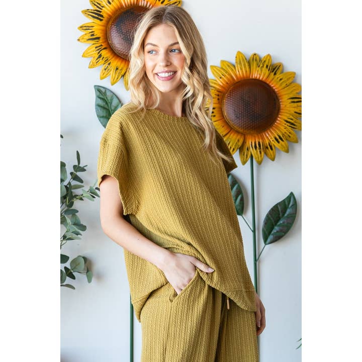 Veveret - Wholesale Knit Top - Women's - Waffle Textured Knit Top17