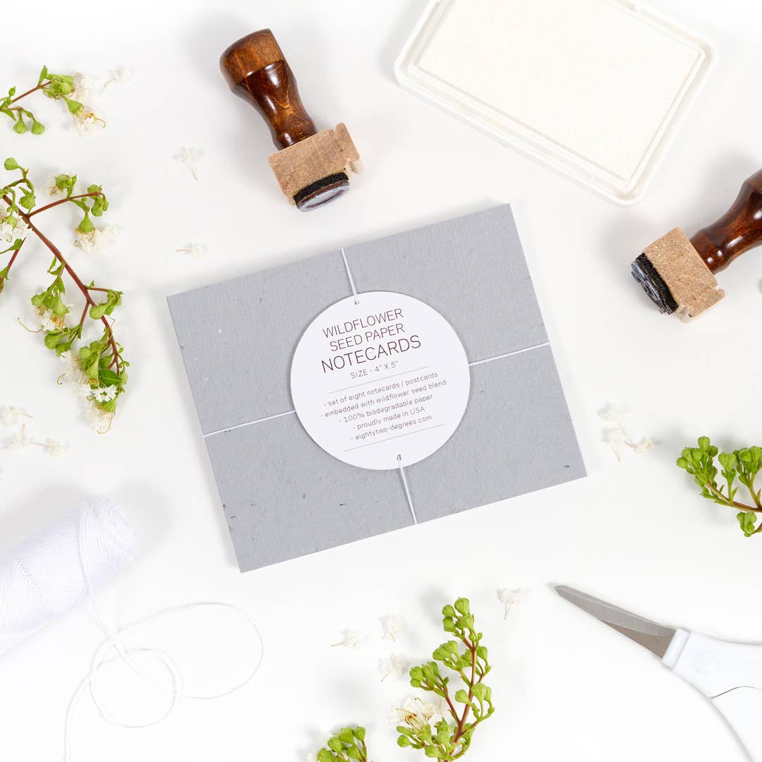 Studio 82° - Wholesale Stationery/Notecard Set - Wildflower Seed Notecards0