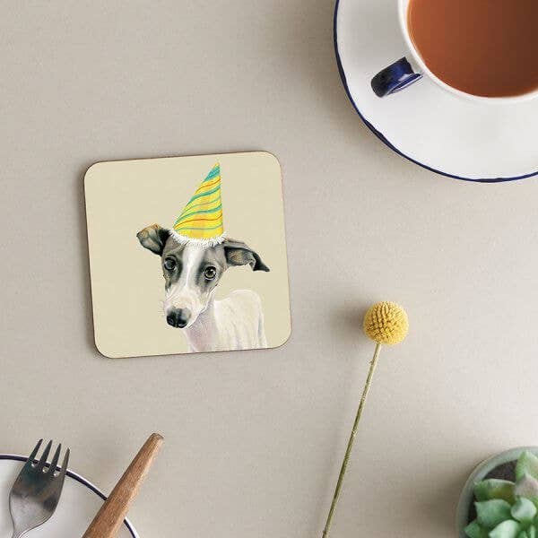 Coaster Melamin Cork Backed | Yndig fest hund for engroshandel hos Deckled Edge Ltd