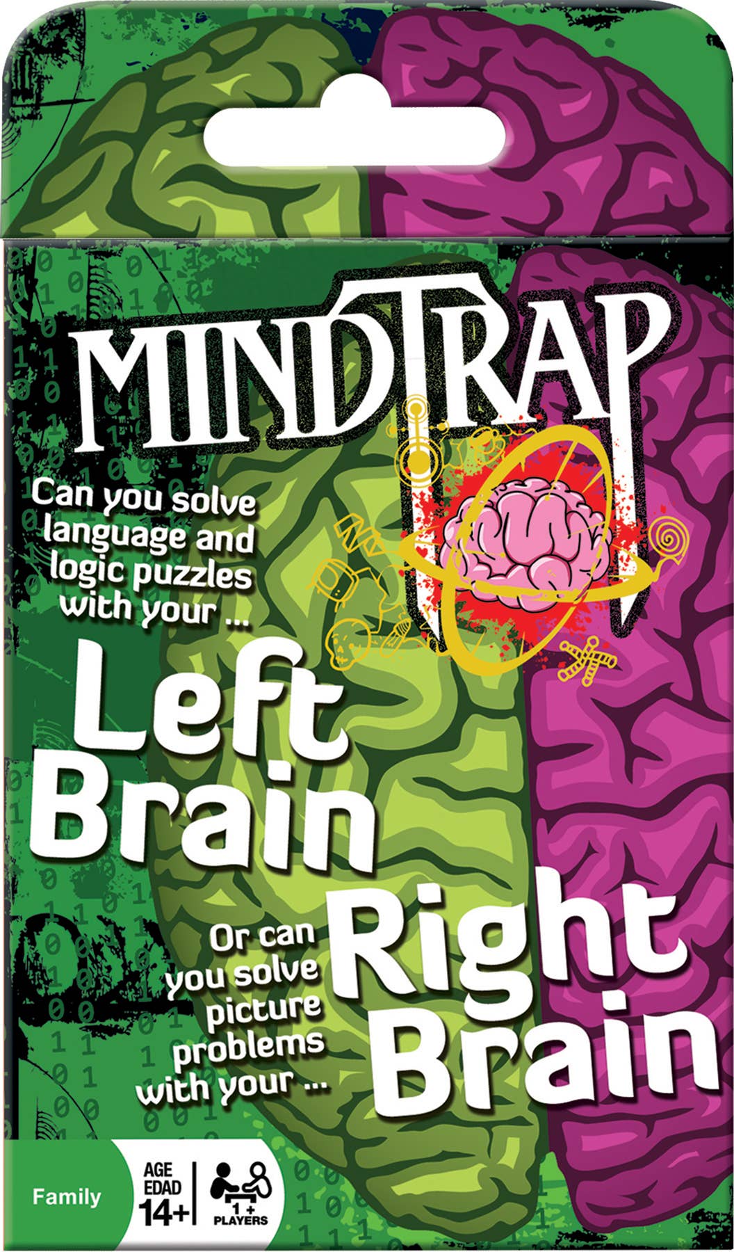 Outset Games and Cobble Hill Puzzles - Vente Jeux de cartes - MindTrap® Cerveau Gauche Cerveau Droit - Cerveau Complet. Plaisir Complet.2