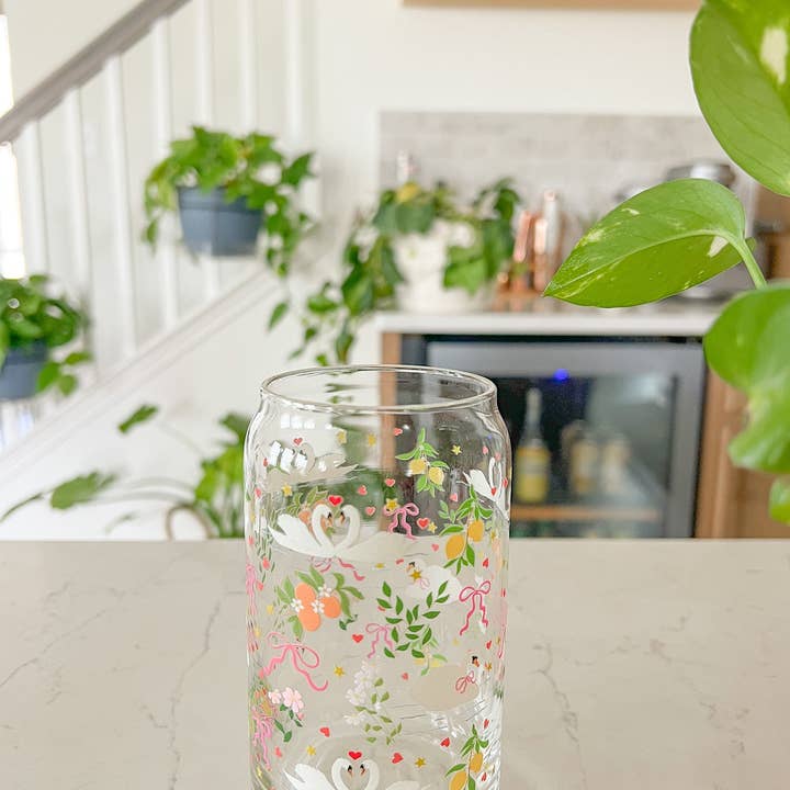 Hart and Flora Shop - Wholesale Drinking Glass/Cup - 16oz Swan Lake Glass1