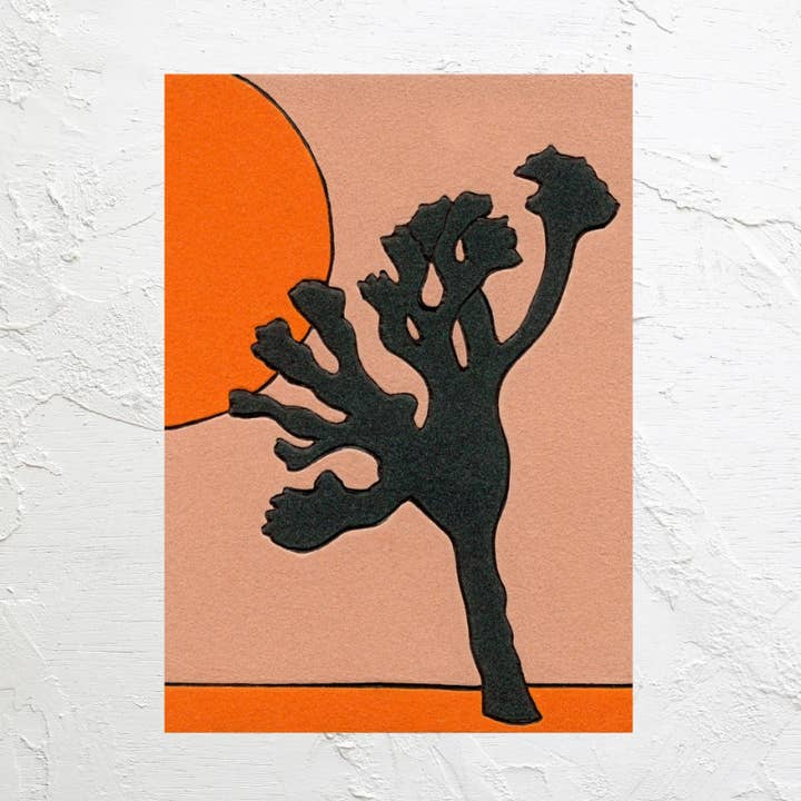 Joshua Tree, 4.25x6 Inch 16pt Textured Postcard for wholesale by Backseat Window