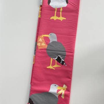 Clutch Towels - Wholesale Beach Towel - Beach Towel, Seaside, Seagull Stole My Lunch, Pink