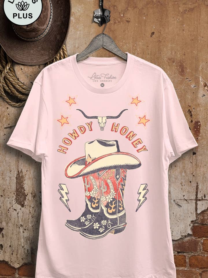 Lotus Fashion Collection - Wholesale T-Shirt (Graphic) - Women's - Howdy Honey Graphic Top3