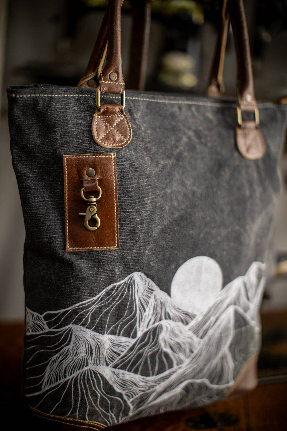 TAKENYA - Wholesale Tote Bag - Women's - Mountains Recycled Canvas Tote4