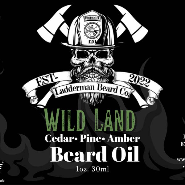 Wild Land baardolie voor wholesale door Ladderman Beard Co.