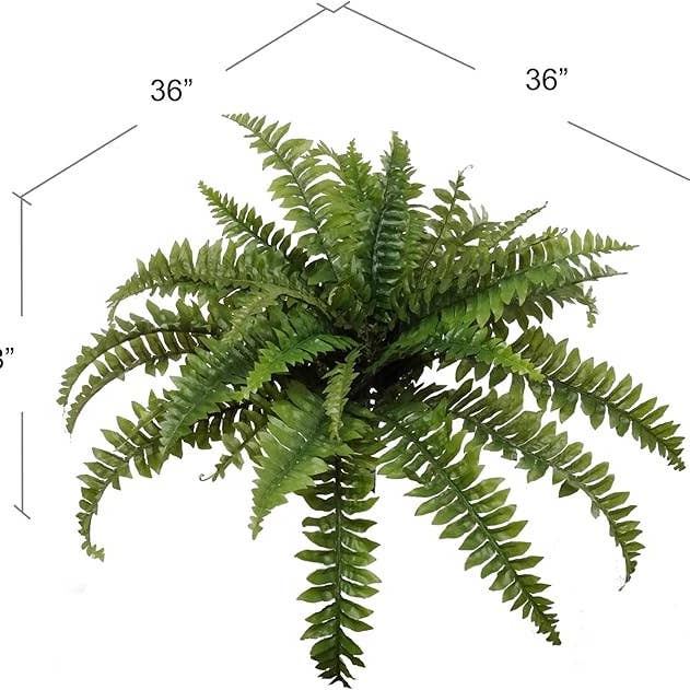 Larksilk – Engroshandel Kunstig plante – Boston Bregne Kunstig Plante UV-resistent Indendørs/Udendørs 33