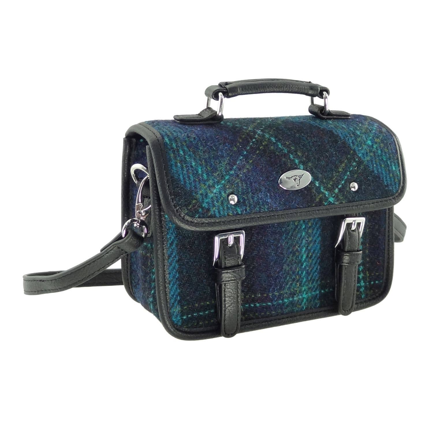 Dublin Gift Company - Wholesale Satchel - Women's - Ladies Scottish Harris Tweed Mini Satchel1