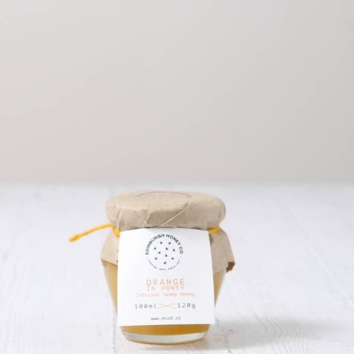 Orange Infused Honey for wholesale by Edinburgh Honey Co