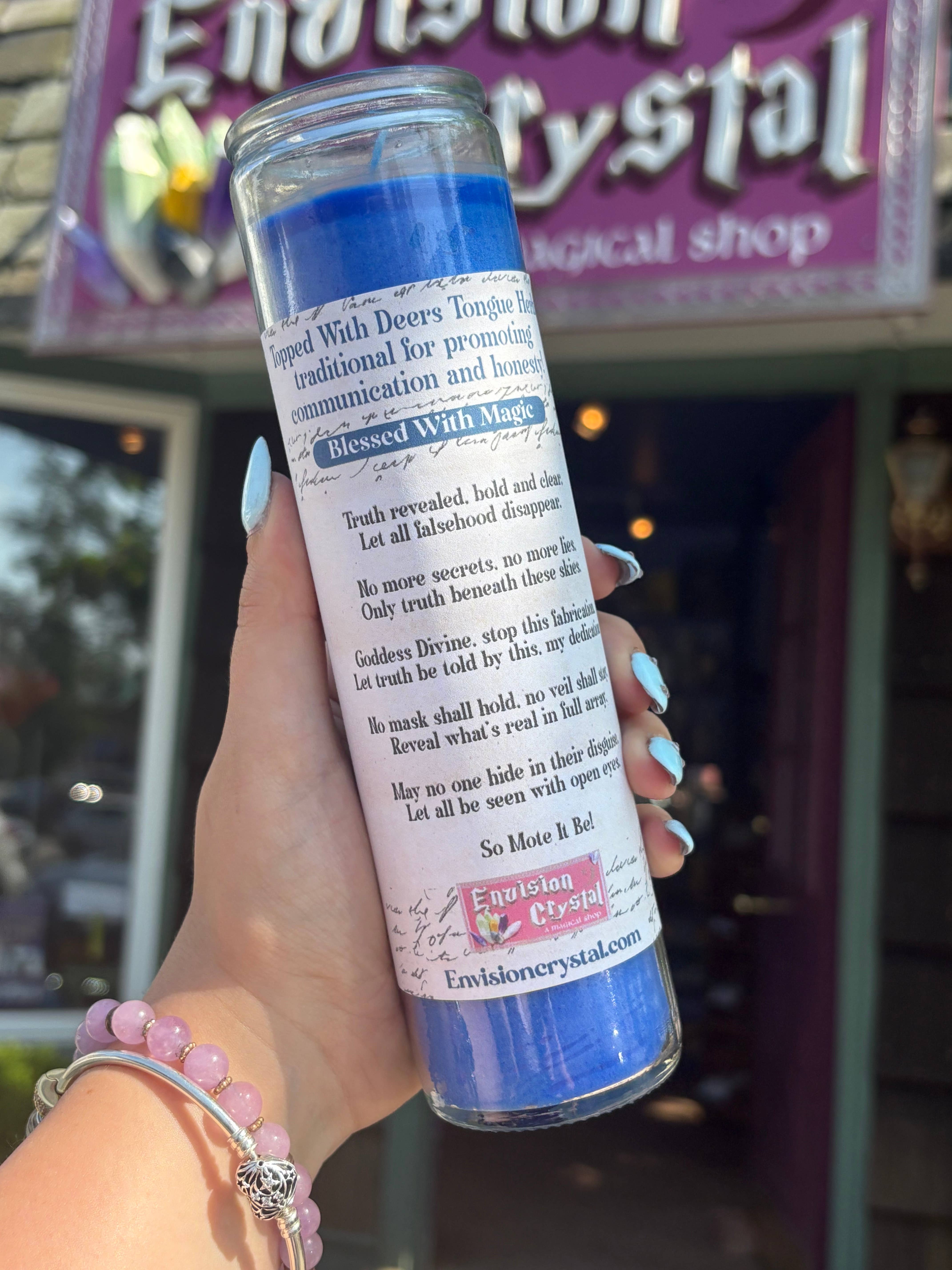 Envision Crystal - Wholesale Jar/Filled Candle - Truth Revealed 7 Day Candle - Scented and Blessed4