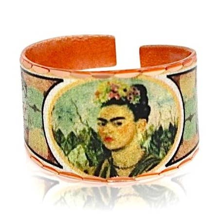 COPPER ARTS INC. - Wholesale Cocktail/Statement Ring - RFK 01 Frida Kahlo Self Portrait ring 1