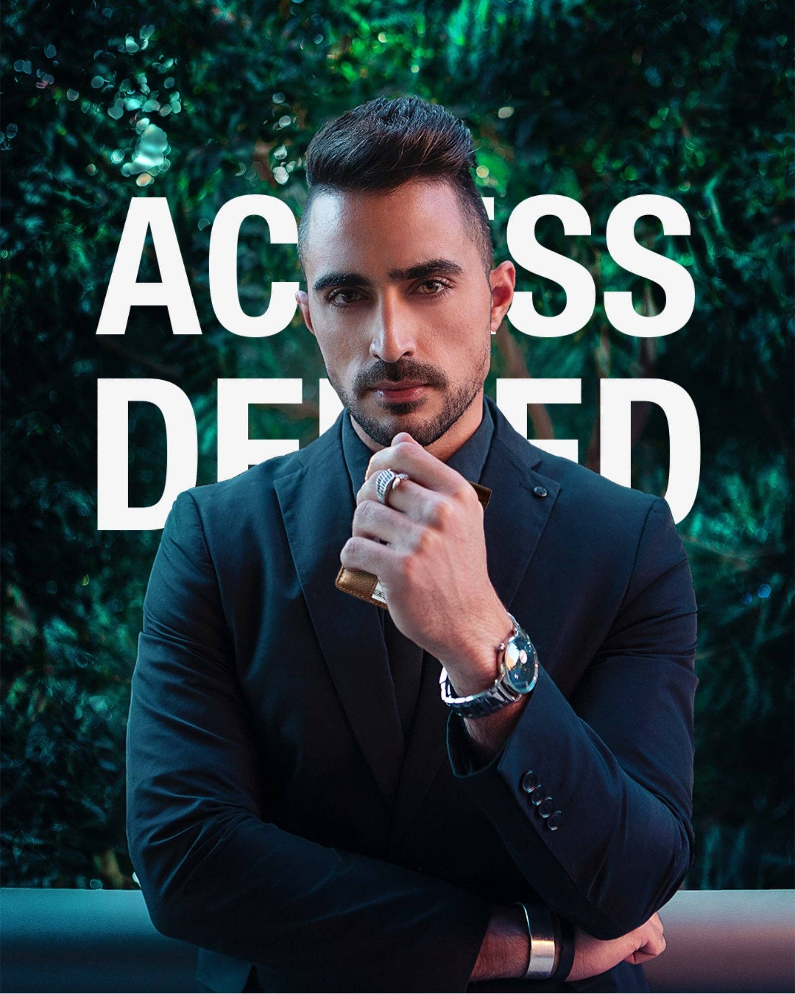 Access Denied Accessories - Vente Portefeuille – homme - Portefeuilles Bifold pour Hommes Portefeuille Mince en Cuir RFID avec Sangle de Tirage16