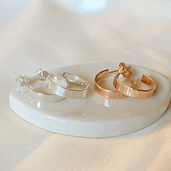 Bold Hoop Earrings | Sterling Silver or 14k Gold Filled for wholesale by Blossom and Shine