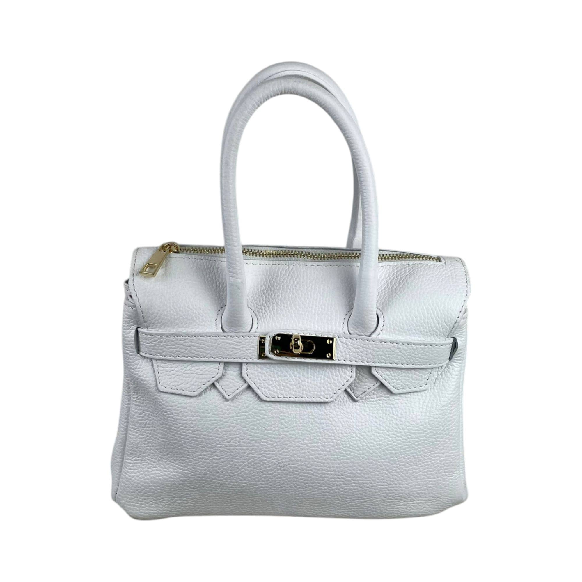 Chenson & Gorett - Wholesale Handtas met handvat - Dames - Dames handtas van Italiaans leer met decoratief voorpaneel14