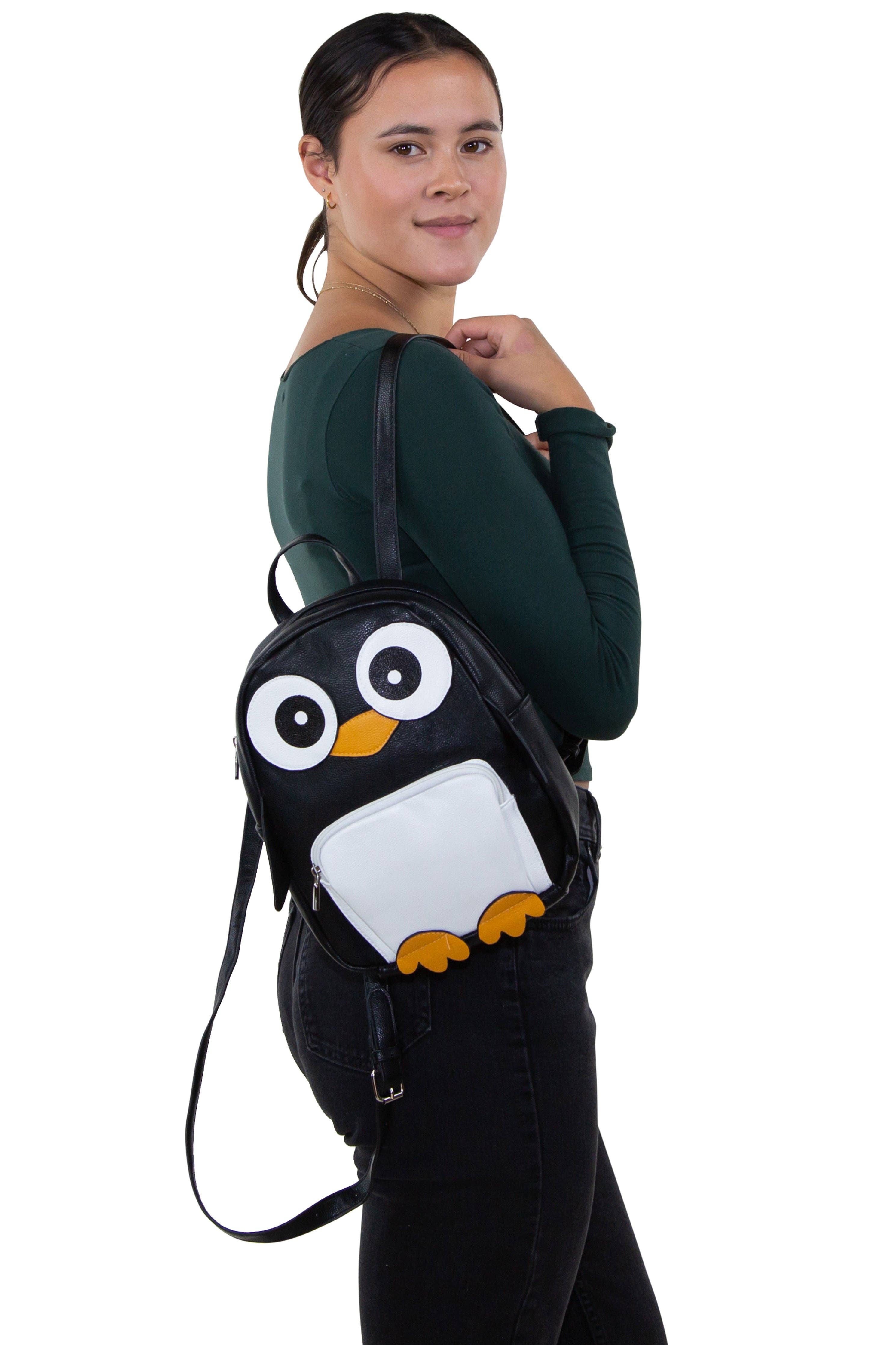 COMECO INC - Vente Sac à dos – femme - Mini sac à dos pingouin en matière vinyle5
