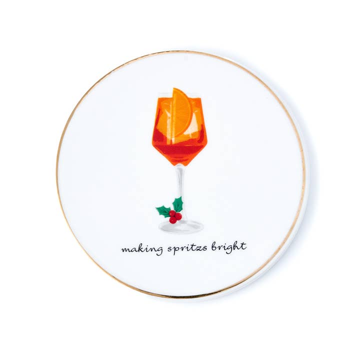 Godinger - Wholesale Coasters - Holiday Cheers Coaster Set of Four2