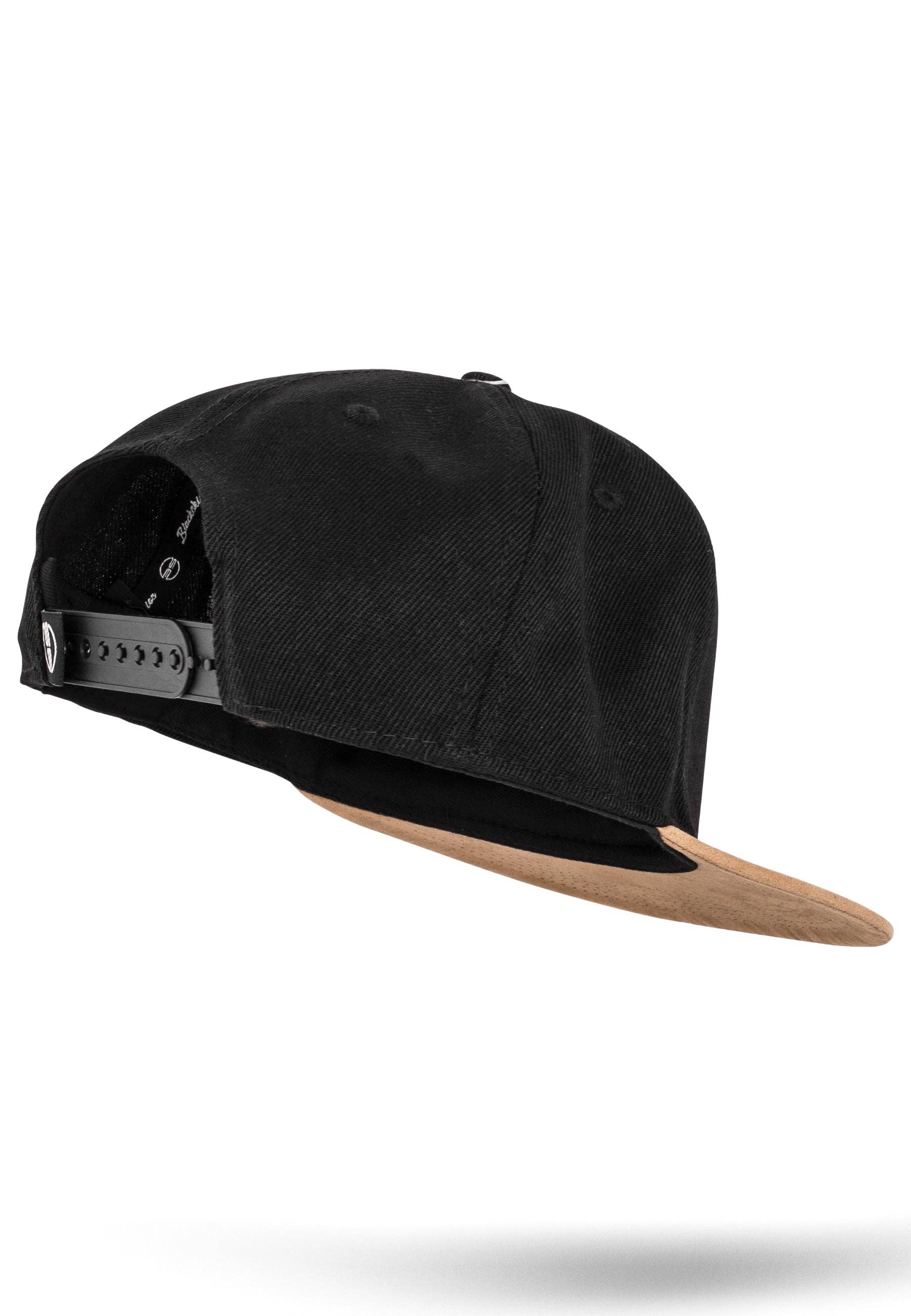 Blackskies - Wholesale Flat Brim Cap - Men's - Port Fairy Snapback Cap - Black Suede5