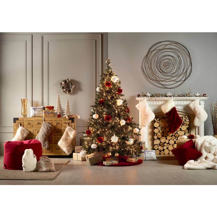 London Red Christmas Stocking for wholesale on Faire1