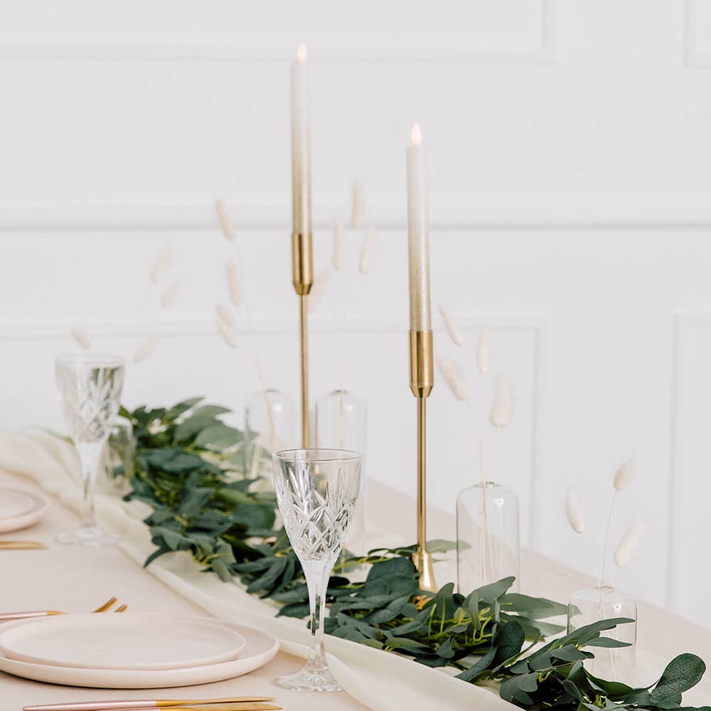 Weddingstar Inc. - Wholesale Candle holder - Classic Tiered Taper Candle Holders - Gold - Set Of 22