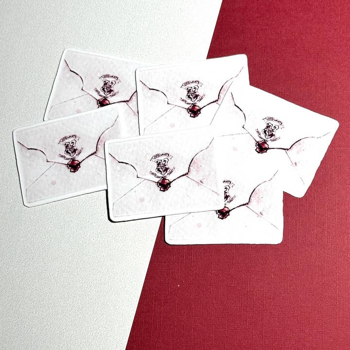 Wizarding School Acceptance Letter Sticker for wholesale by Magical Trio Stickers