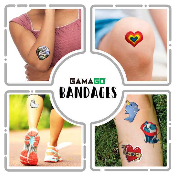 AQUARIUS, GAMAGO, ICUP, & ROCK SAWS by NMR Brands - Vente Pansement/bandage – enfant et bébé - Bandages adhésifs Rainbow Heart3