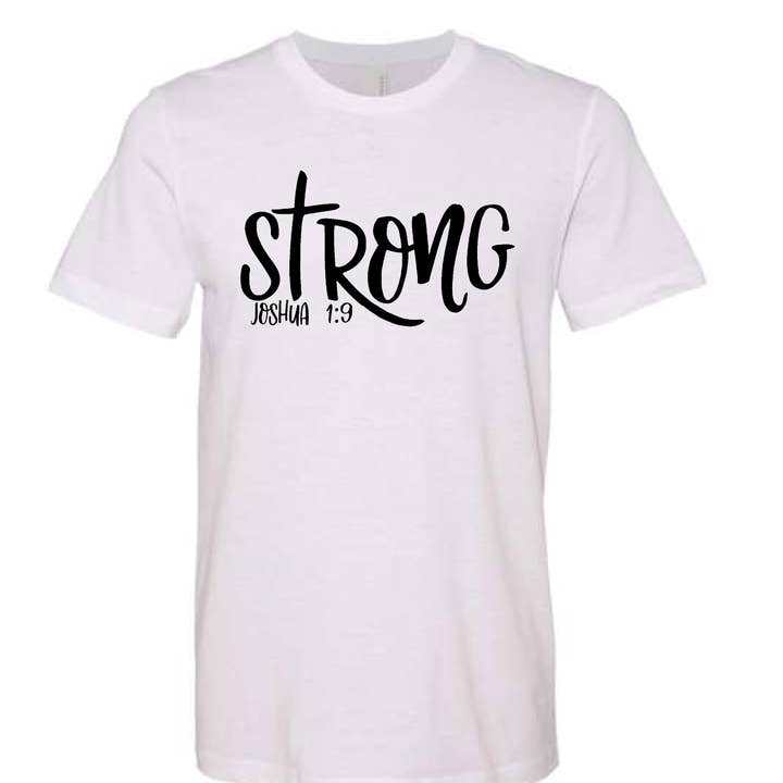 Strong Tee for wholesale by Lake Country Graphic Design