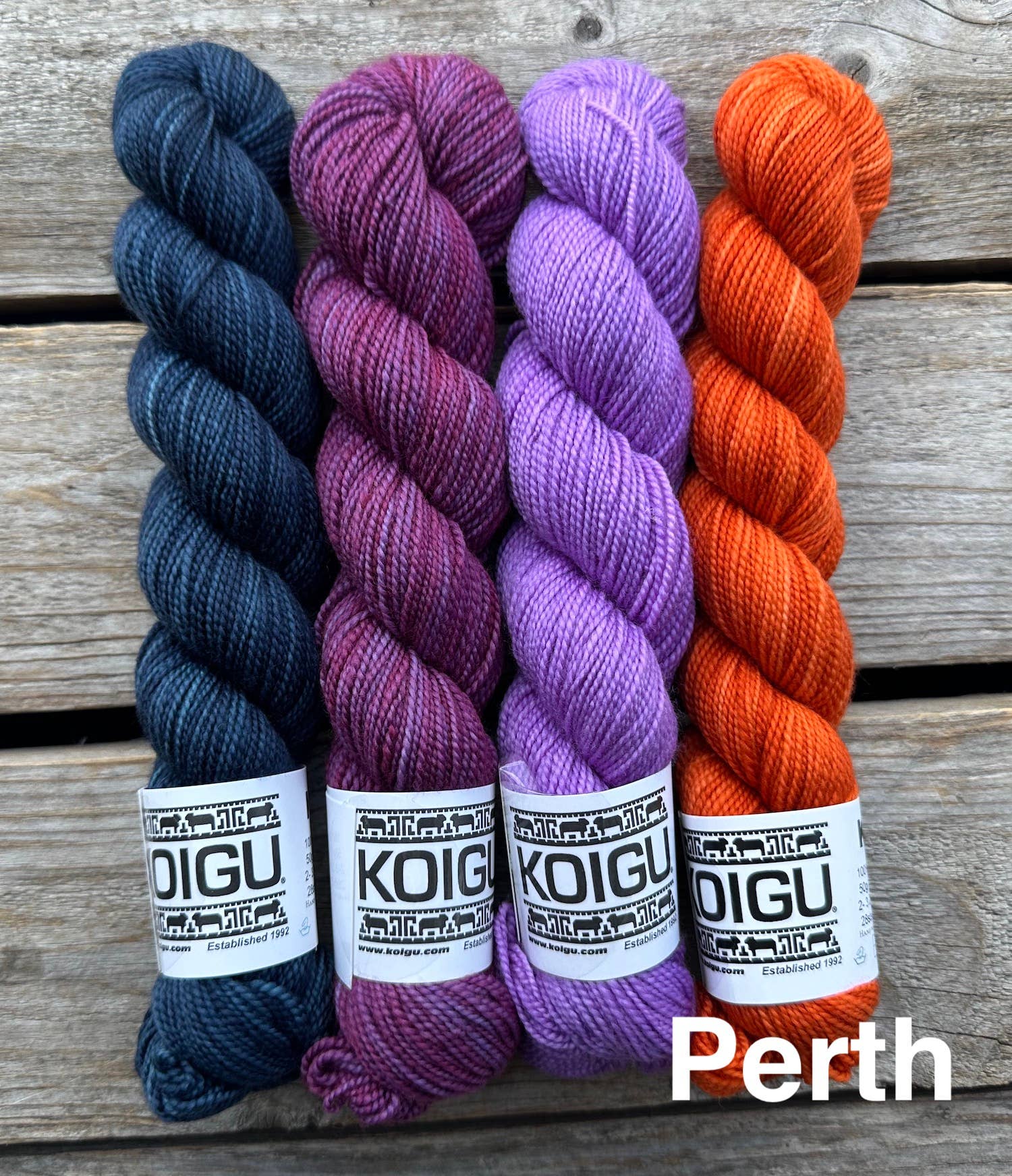 Koigu Wool Designs - Wholesale Yarn - Clint Shawl Yarn Packs By moonstruck knits1