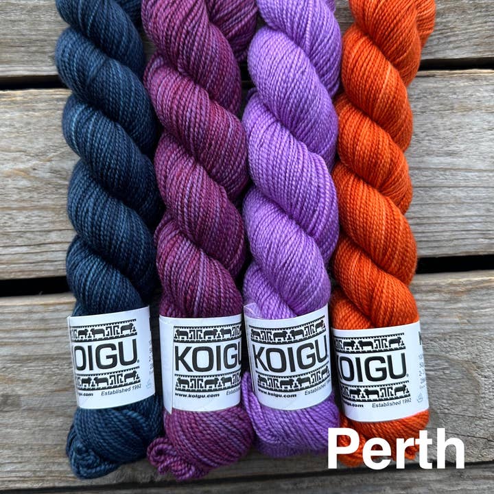 Koigu Wool Designs - Wholesale Yarn - Clint Shawl Yarn Packs By moonstruck knits1