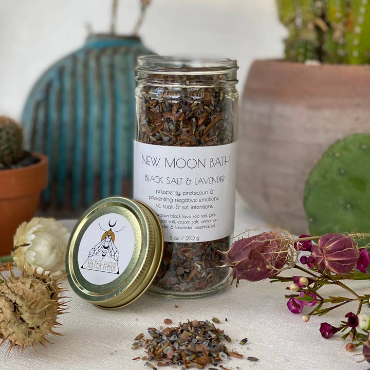 New Moon Schwarzes Salzbad für den Großhandel von Sister Herb