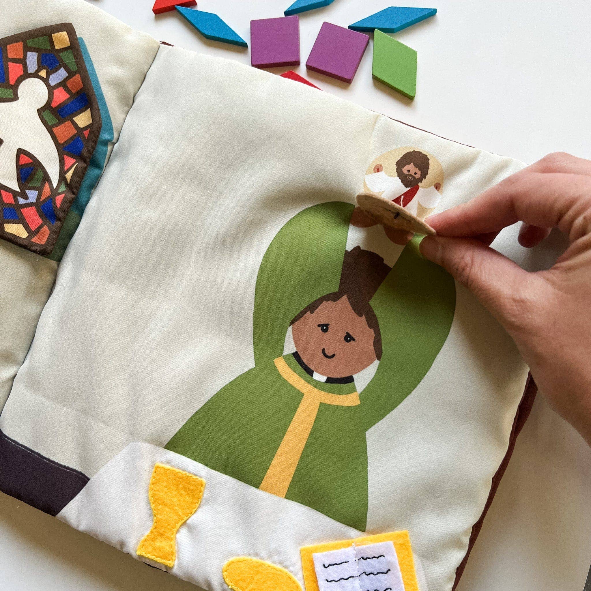 The Little Rose Shop - Wholesale Baby & Toddler Book (0-2) - Where is Jesus Mass Quiet Book1