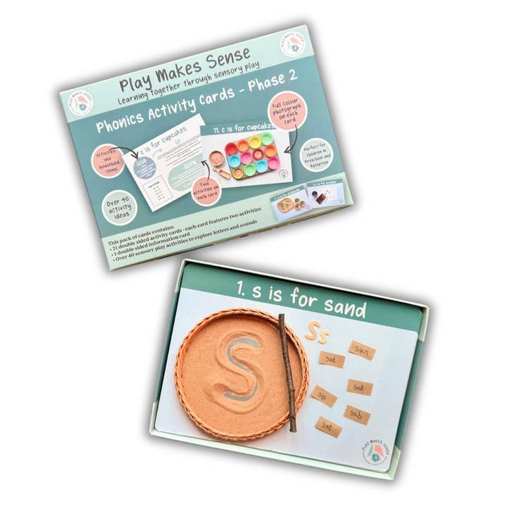 Phonics Activity Cards - Phase 2 Phonics Games & Activities for wholesale by Play Makes Sense