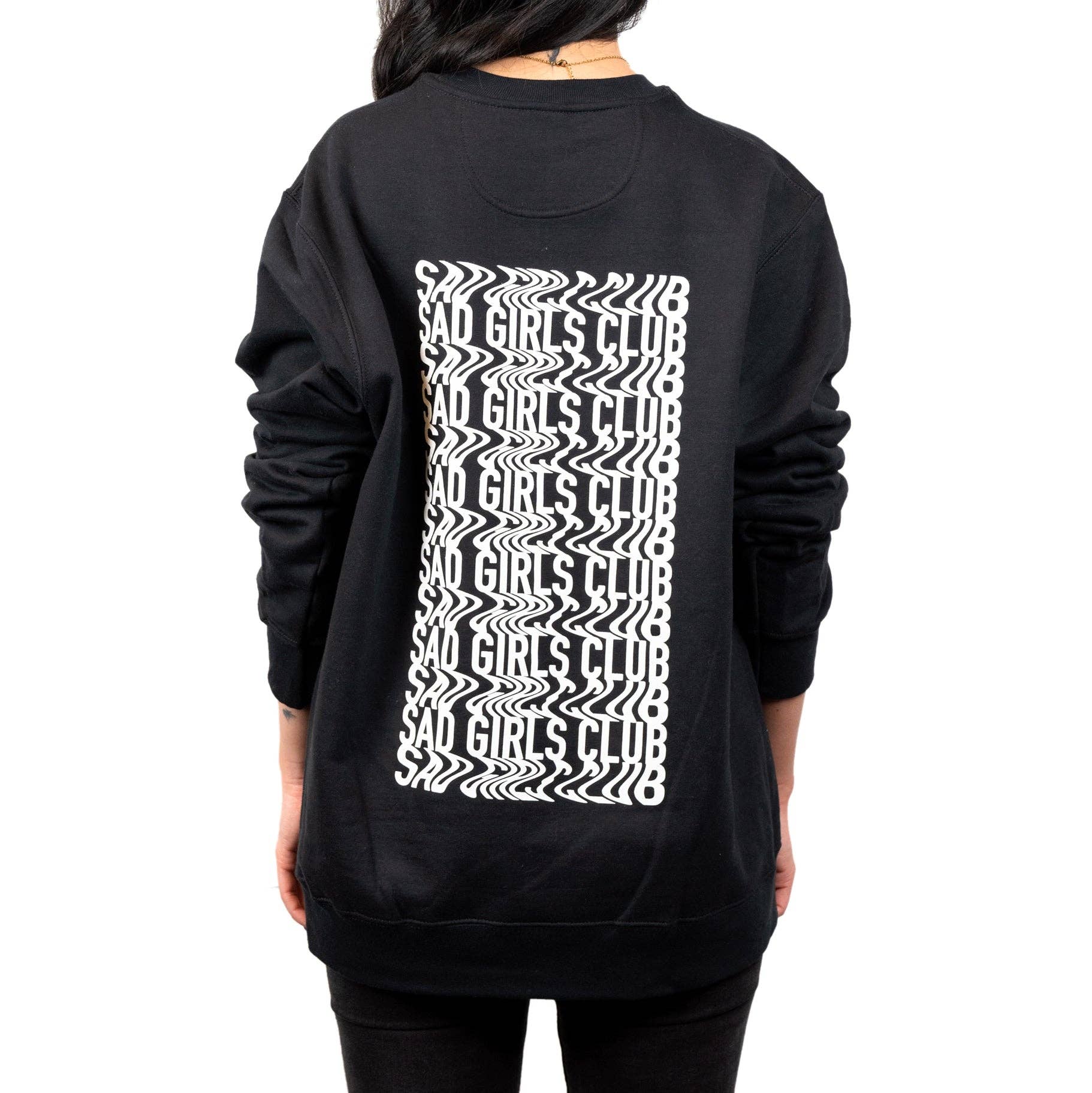 Sad Sad Club - Wholesale Graphic Sweatshirt - Women's - Sad Girls Sweatshirt | Black1
