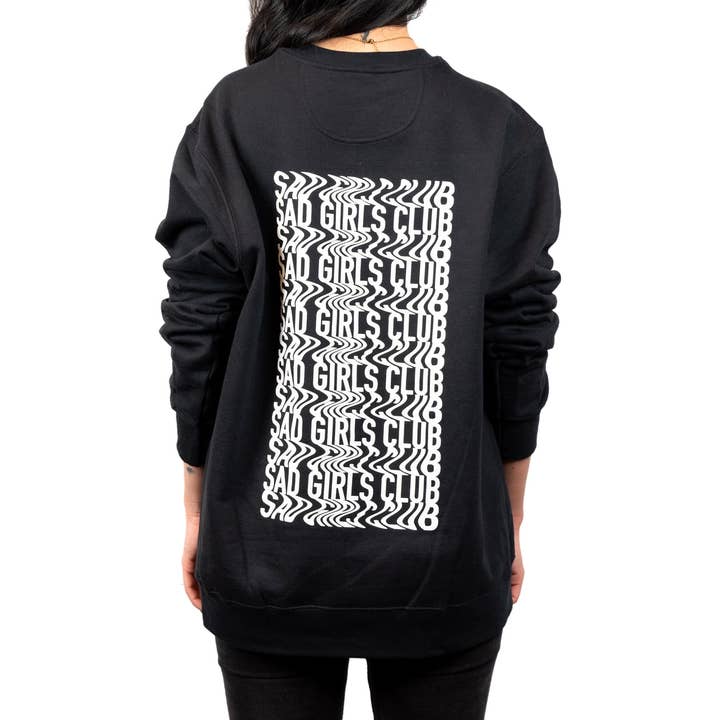Sad Sad Club - Wholesale Graphic Sweatshirt - Women's - Sad Girls Sweatshirt | Black1