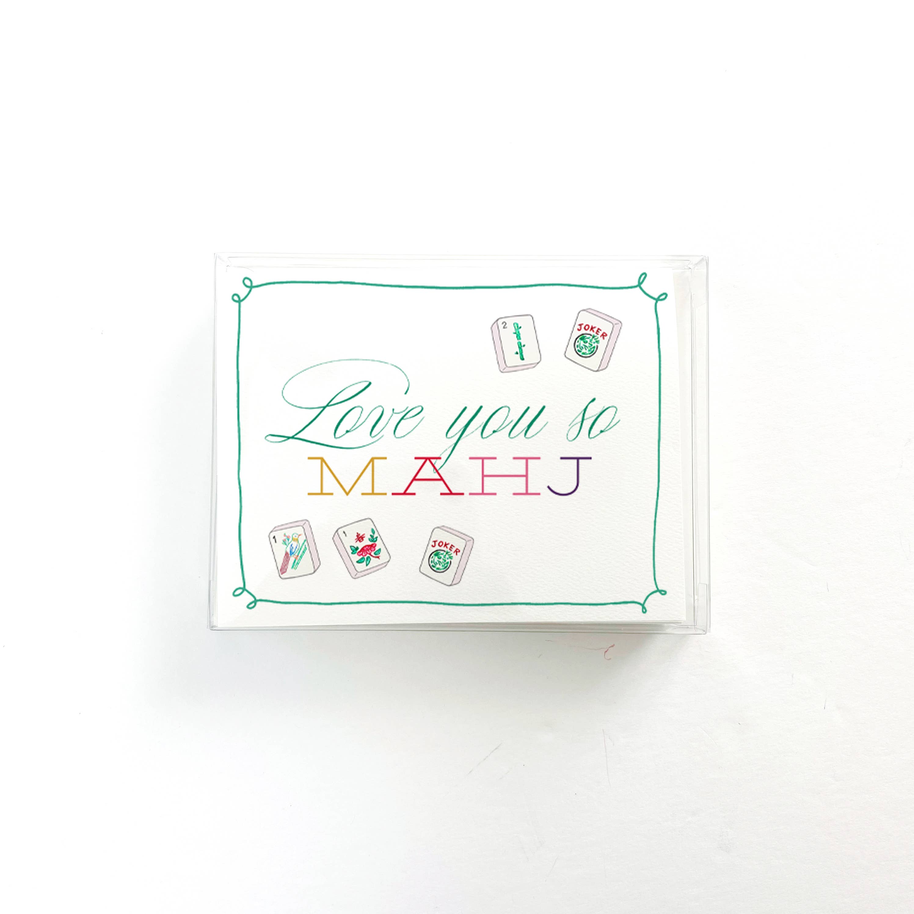 Natty Michelle Paperie - Wholesale Love Card - Mahjong Love you so much Greeting Card 0