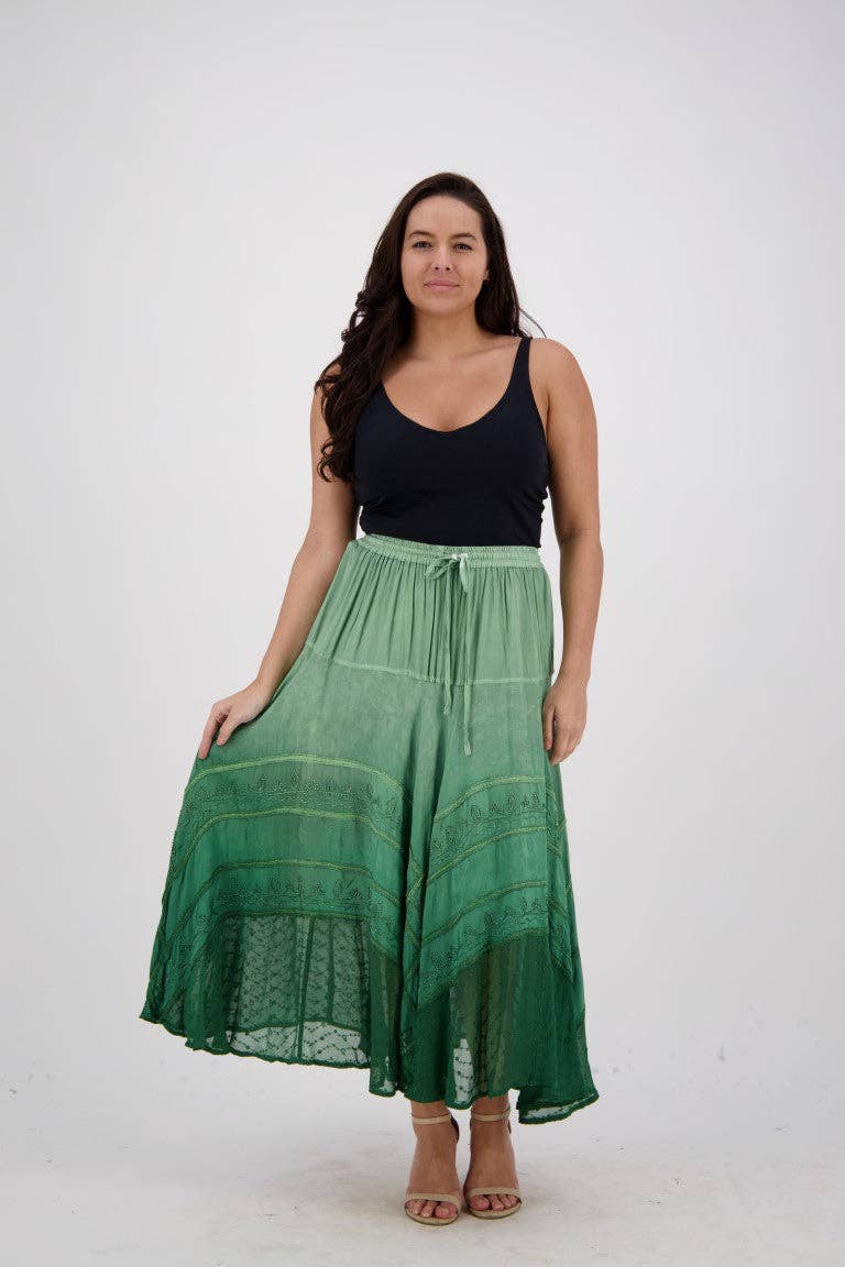 Advance Apparels - Wholesale Skirt - Women's - Ombre Dye Renaissance Skirt 132297