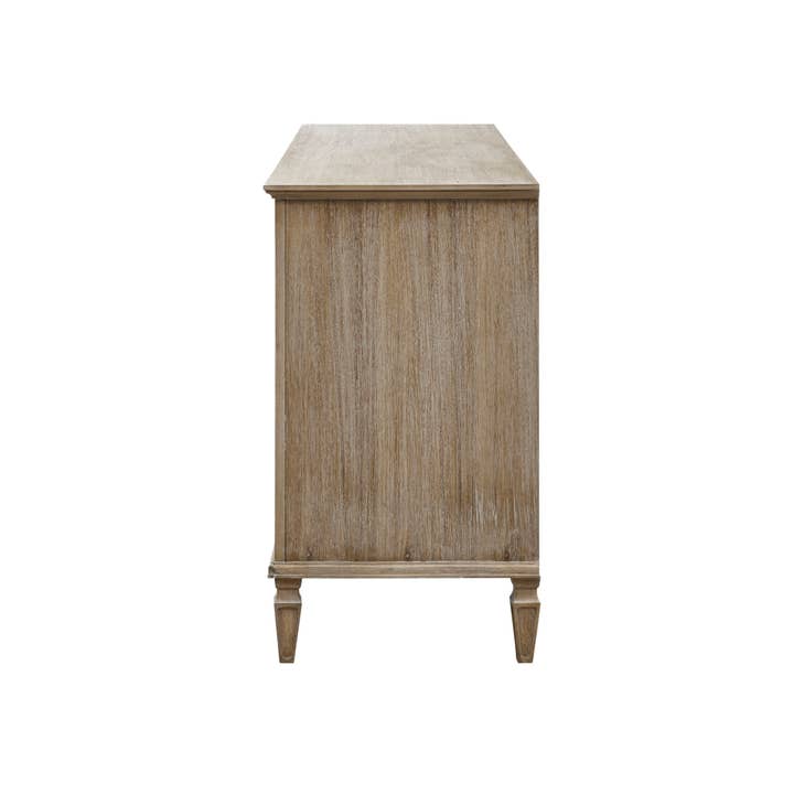 Olliix - Wholesale Bedroom Furniture - 70"W 6-Drawer Modern Classic Wood Dresser, Light Natural *5