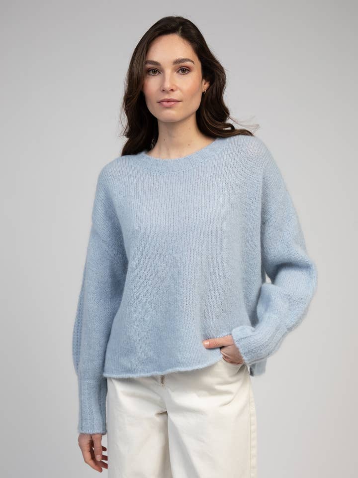 PULL BRIKE blu acciaio per la vendita all'ingrosso da parte di Maison Anje