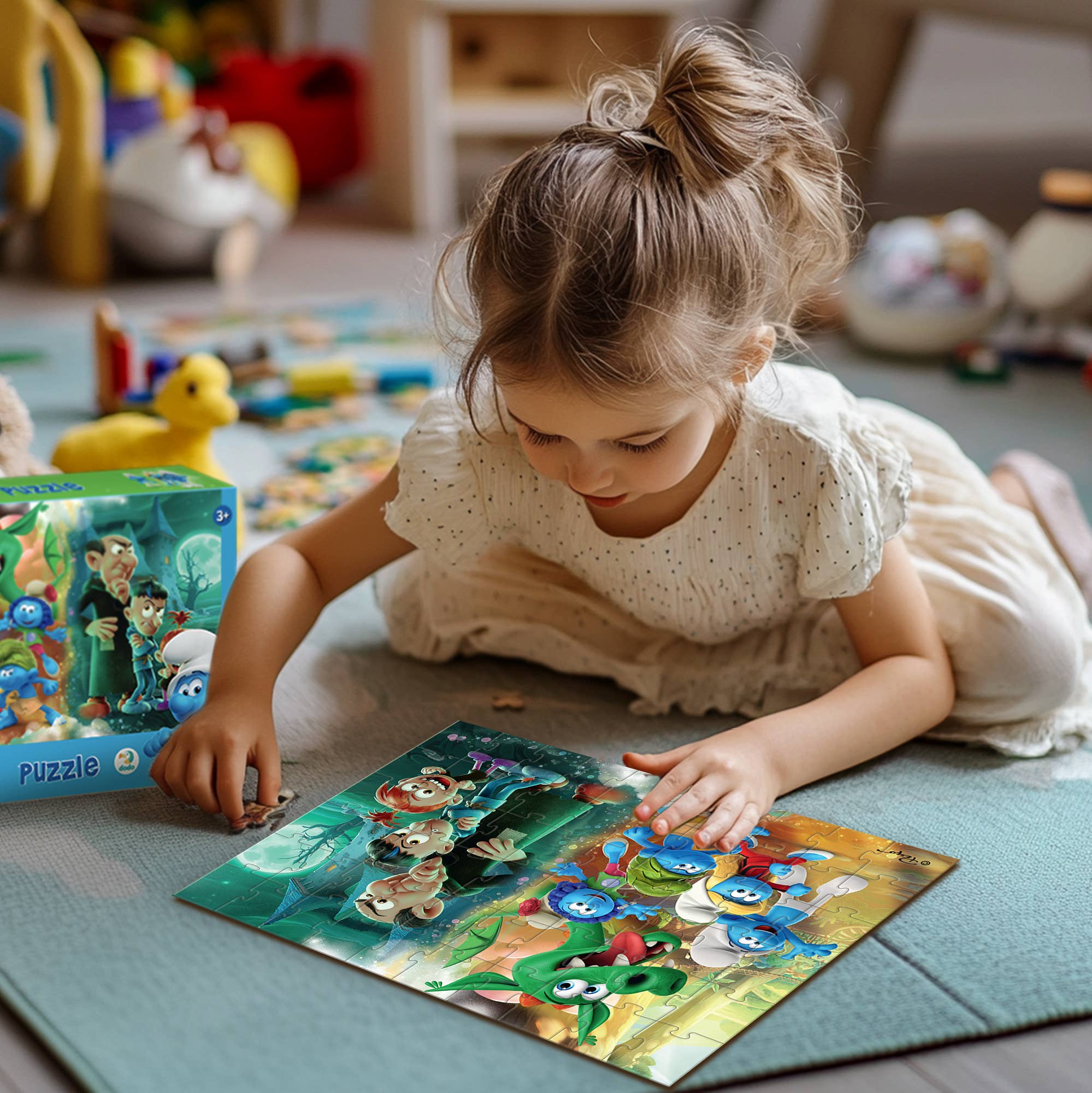 DoDo Brand - Wholesale Puzzle - Kids - Kids & Toddlers Classic Puzzle Smurfs 60 pcs1